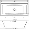 Акриловая ванна Riho Still Square 170x75 LED