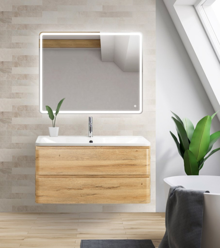 Раковина из литьевого мрамора 900х455х145 BelBagno BB900/455-LV-MR-ALR