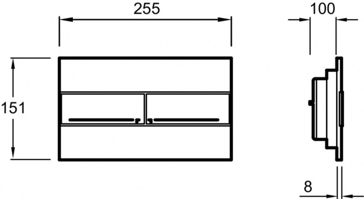 Панель для двойного смыва Jacob Delafon ОБЩАЯ КАТЕГОРИЯ E4316-00