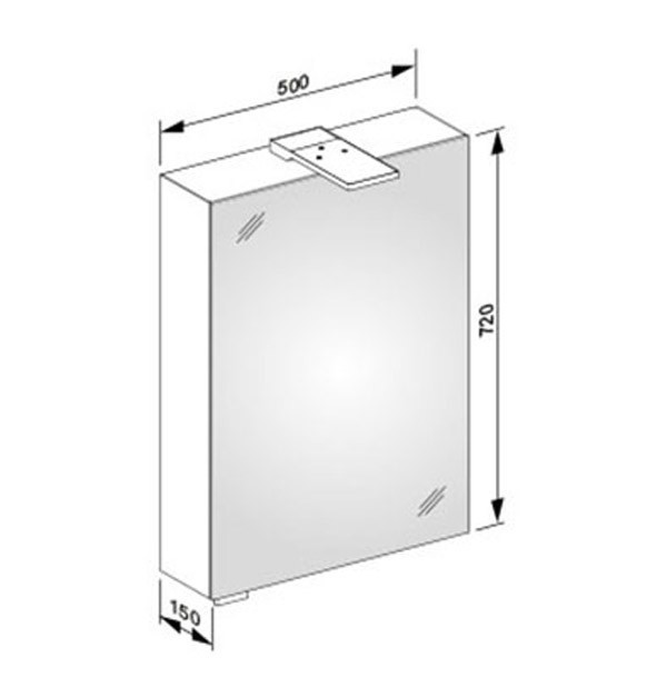 Зеркальный шкаф Keuco Royal 15 50 с подсветкой