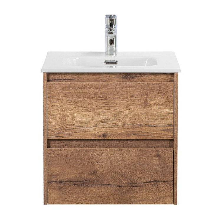 База под раковину подвесная с двумя выкатными ящиками, 500x460x500 BelBagno KRAFT-500-2C-SO-RT