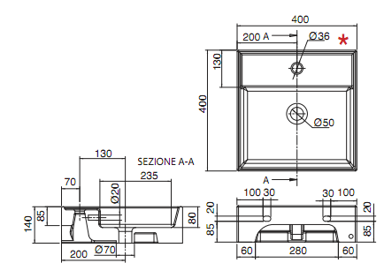 Раковина Scarabeo   Teorema  8031R-40