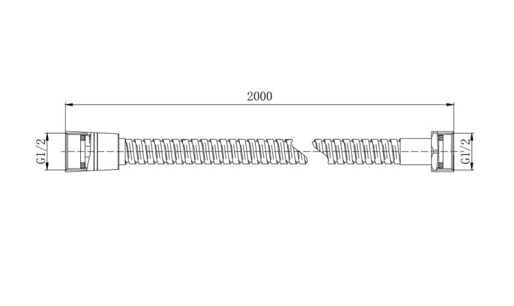 Шланг для душа 200см Aquatek AQ2102CR