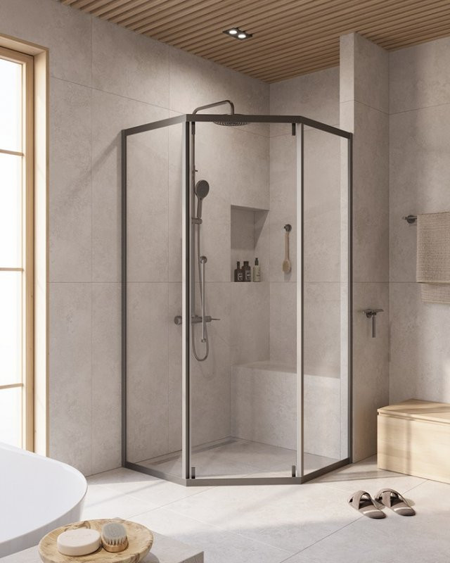 Душевой уголок RELAX-304-P-1 Cezares RELAX-304-P-1-100-C-CR