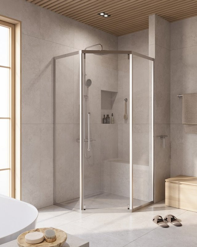 Душевой уголок RELAX-304-P-1 Cezares RELAX-304-P-1-100-C-CR