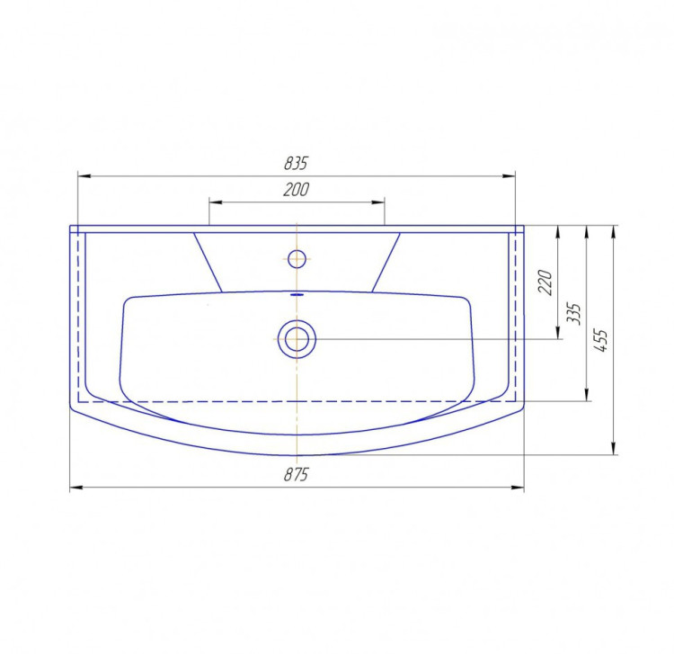Раковина Кировит Элеганс 850