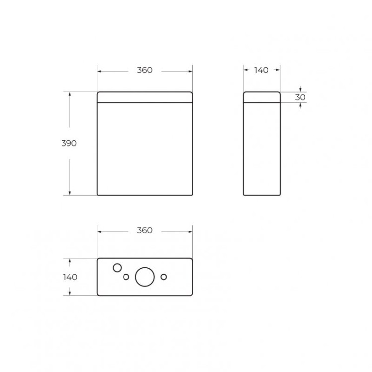Чаша унитаза безободкового со смывом Торнадо с сиденьем дюропласт soft close Cezares BB2197CP-TOR/SC