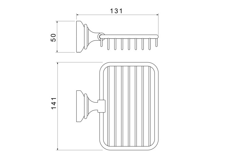 Мыльница решетка Aquatek полир. золото AQ4533PG Классик