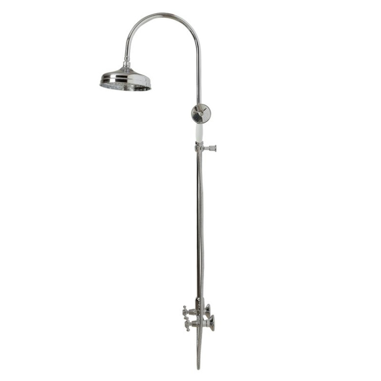 Душевая стойка со смесителем, верхним и ручным душем Cezares GOLF-CD-03/24-Bi