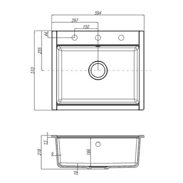 Кухонная мойка Акватон Делия 60