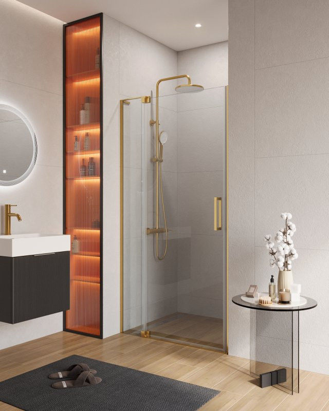 Душевая дверь в нишу SLIDER-B-1 Cezares SLIDER-B-1-80/90-C-BORO