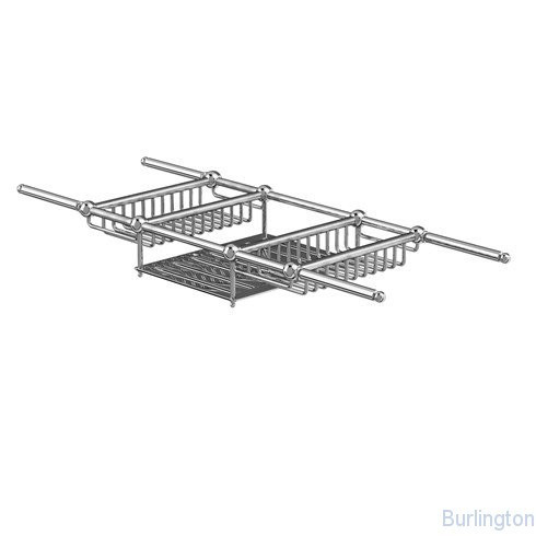 Полка-решётка на ванну раздвижная, ХРОМ [ARCA27 CHR]