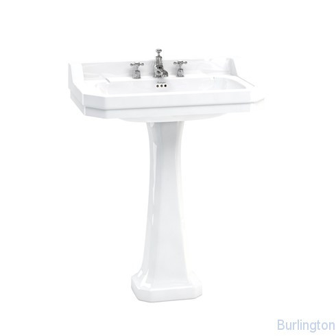 Раковина 80 см на 3 отверcтия с пьедесталом