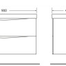Раковина из искусственного мрамора, 900x450x150 BelBagno BB900/450-LV-MR-AST