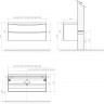 Раковина из искусственного мрамора, 900x450x150 BelBagno BB900/450-LV-MR-AST