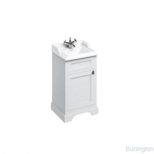 Шкафчик под раковину с распашной дверцей, цвет белый [FC8W + B20]