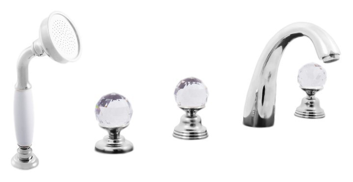 Смеситель для ванны Rav Slezak Brilliance176.5P