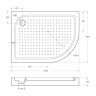 Акриловый поддон BELBAGNO TRAY-BB-RH BelBagno TRAY-BB-RH-120/80-550-15-W-R