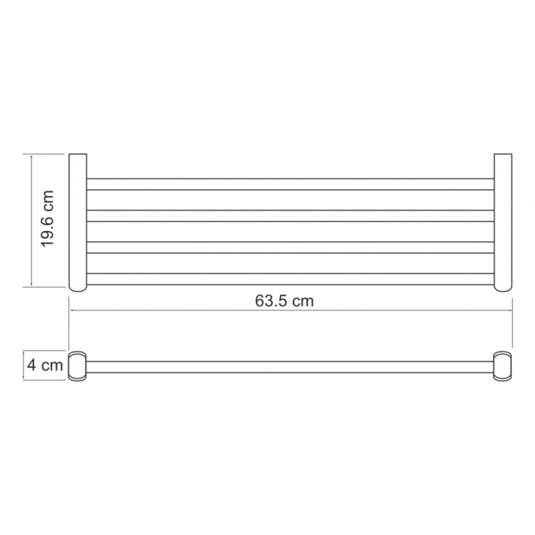 WasserKRAFT Berkel K-6811 Полка для полотенец