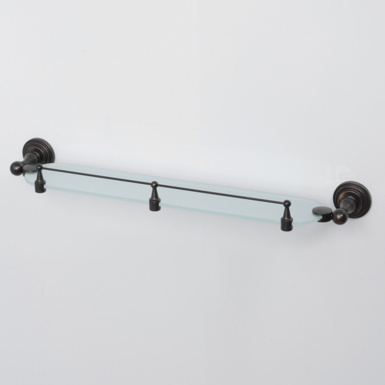 WasserKRAFT Isar K-7344 (ранее К-7324) Полка стеклянная с бортиком