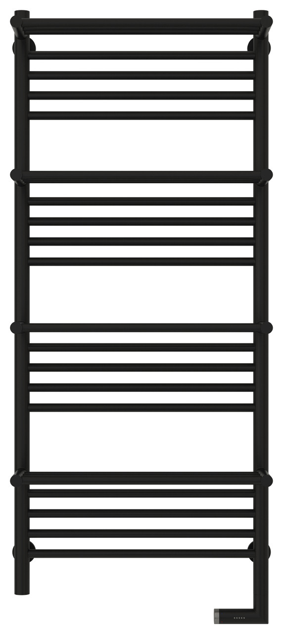 Полотенцесушитель электрический Сунержа Богема +4 полки 2.0 1200х500 МЭМ правый Матовый чёрный
