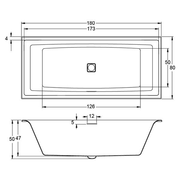 Акриловая ванна Riho Still Square 180x80