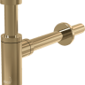 Сифон для умывальника DN32 DESIGN круглый, GOLD-глянец Alcadrain A400-G-P