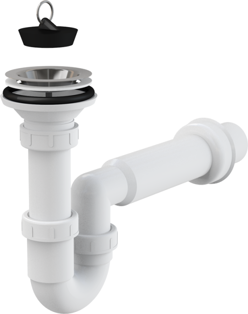 Сифон для мойки с гидрозатвором DN80 Alcadrain A464-DN50