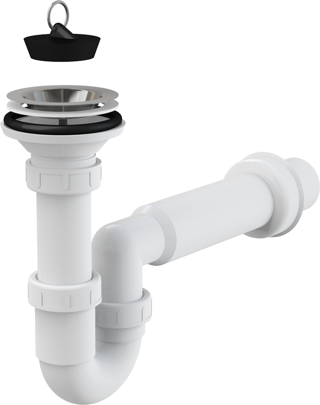 Сифон для мойки с гидрозатвором DN80 Alcadrain A464-DN50