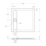 Сифон для душевых поддонов с гидрозатвором универсальный Cezares BB-01-90