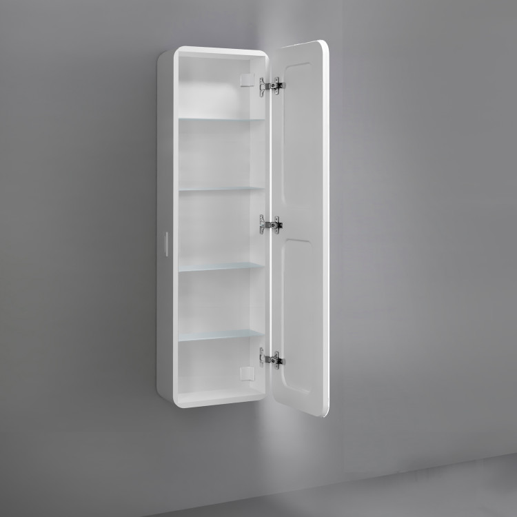 Пенал Modul 120, белый подвесной