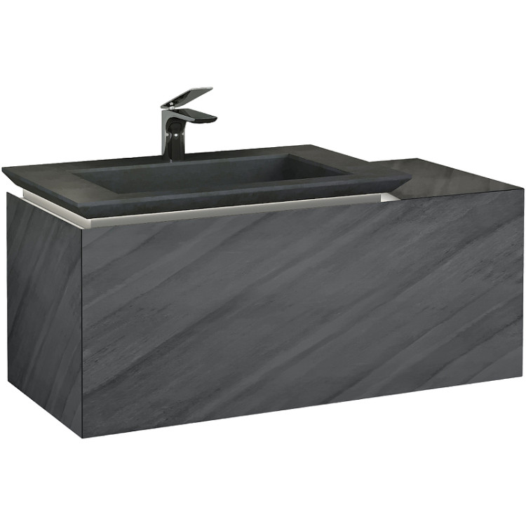 Тумба Incline 90 подвесная Бетон