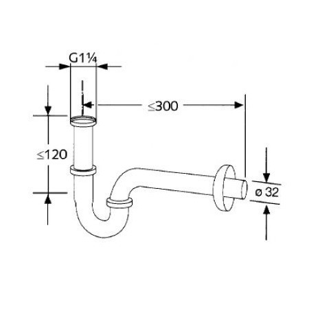 Сифон для раковины Kludi 1026505-00