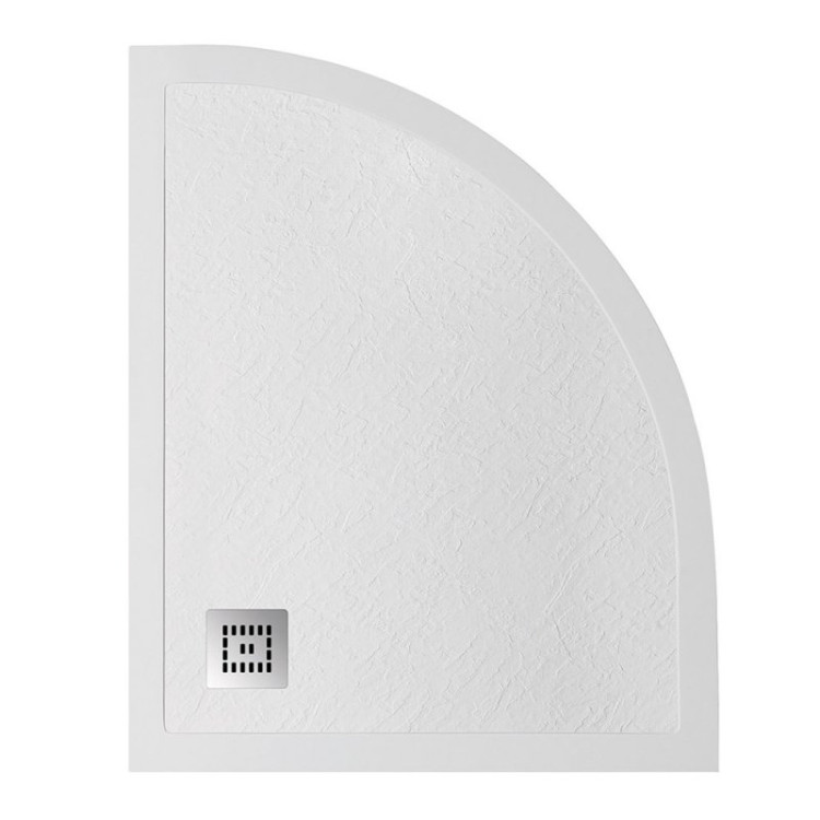 Поддон из искусственного мрамора левосторонний, белый BelBagno TRAY-MR-UNO-RH-120/80-550-35-W-L-NO