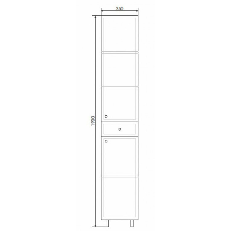 Шкаф пенал Comforty Сочи 35
