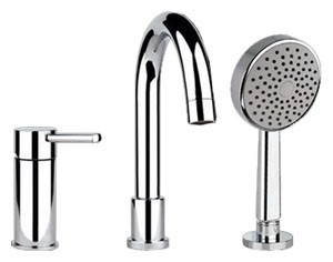 Однорычажный смеситель для ванны Gessi Ozone 13837.031