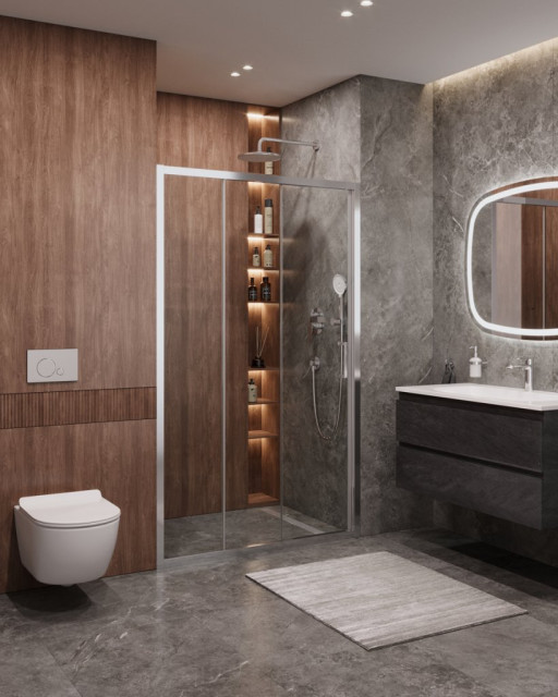 Душевая дверь в нишу MOLVENO-BF-3 Cezares MOLVENO-BF-3-90-C-GM-IV