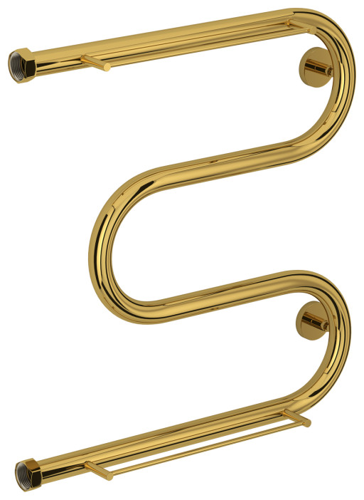 Полотенцесушитель водяной Сунержа М-образный 2 полки 500х500 Золото