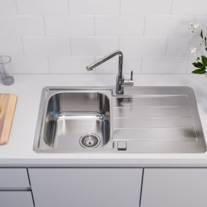 Мойка LINE MAX 20 SAT-90 860x500 в комплекте с сифоном 1130551