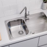 Мойка LINE MAX 20 SAT-90 860x500 в комплекте с сифоном 1130551