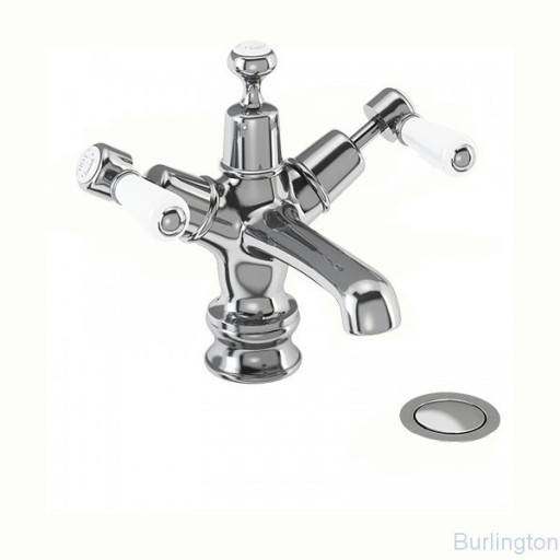 Смеситель для раковины на 1 отверстие Regent, с кнопкой Click-Clack [KER6]