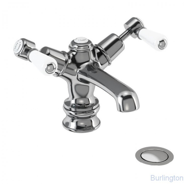 Смеситель для раковины на 1 отверстие Regent, с кнопкой Click-Clack [KER6]