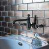 Смеситель настенный для раковины, 3 отв, ручки - крестики, хром [ARC16 CHR]