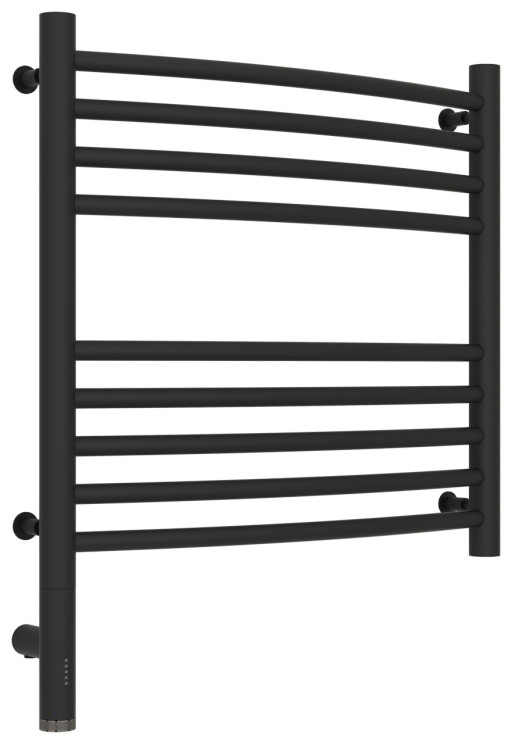 Полотенцесушитель электрический Сунержа Богема 3.0 выгнутая 500х500 МЭМ левый Тёмный титан муар