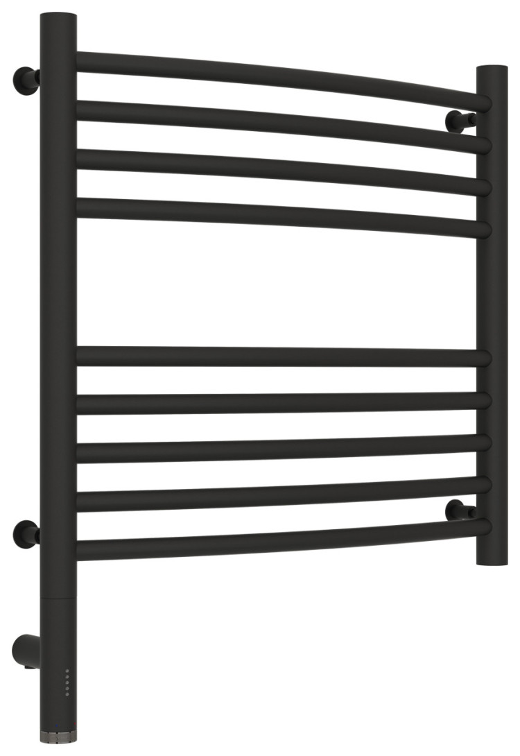 Полотенцесушитель электрический Сунержа Богема 3.0 выгнутая 500х500 МЭМ левый Тёмный титан муар