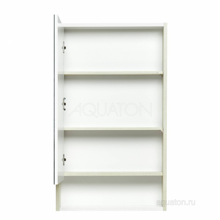 Зеркальный шкаф Aquaton Рико 50 белый, ясень фабрик 1A212302RIB90