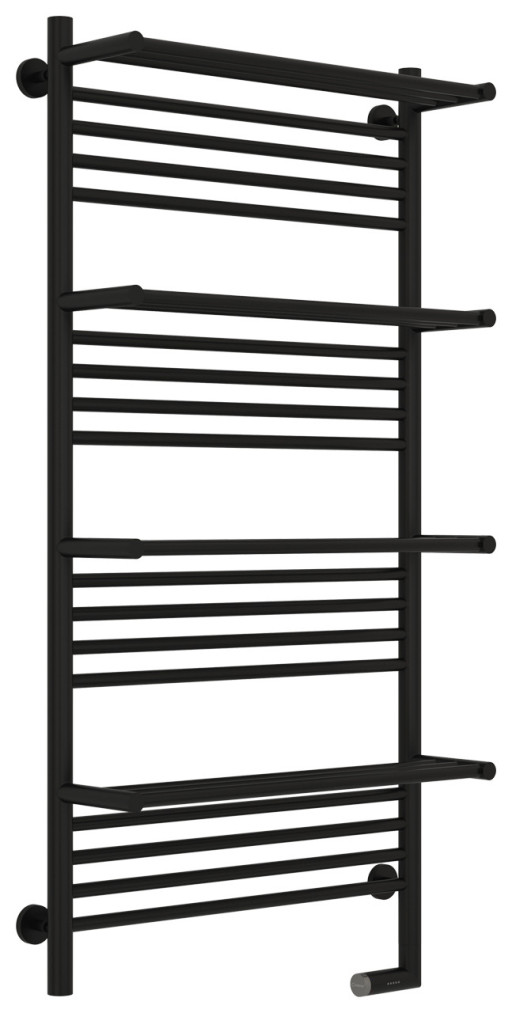 Полотенцесушитель электрический Сунержа Богема +4 полки 2.0 1200х600 МЭМ правый Матовый чёрный