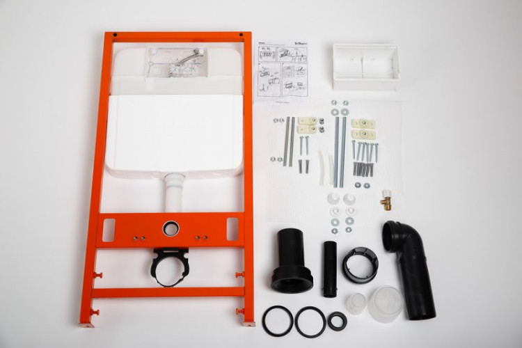 Инсталляция для подвесного унитаза с кнопкой BelBagno BB026/BB050CR.MAT