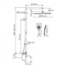 WasserKRAFT A188.117.101.087.CH Thermo Душевой комплект с термостатическим смесителем