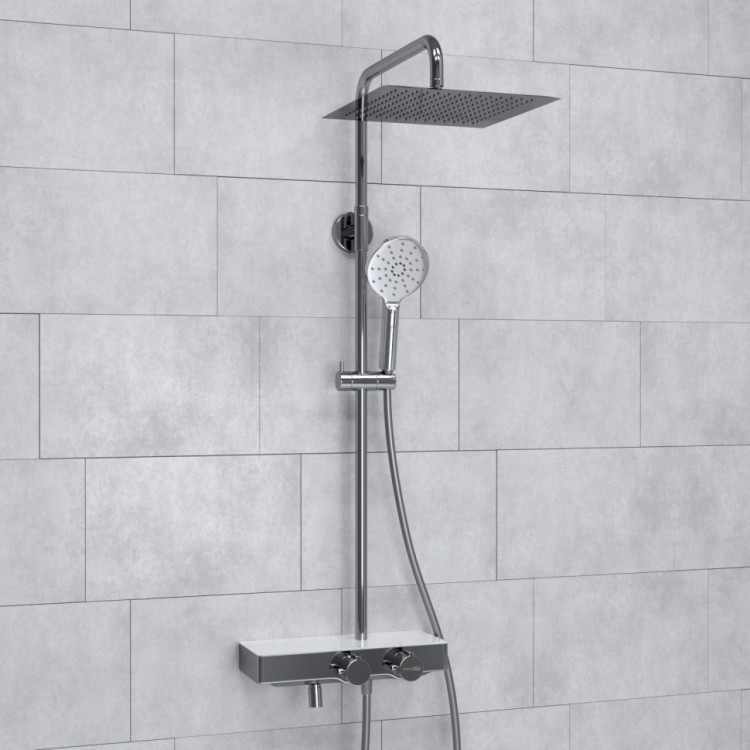 WasserKRAFT A113.118.127.CH Thermo Душевой комплект с термостатическим смесителем